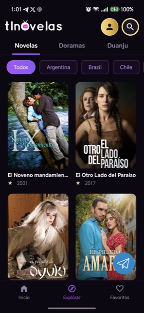 Explorar en TLNovelas